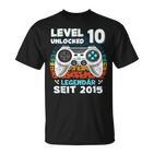 Level 10 Years Birthday Young Gamer 2015 Birthday T-Shirt