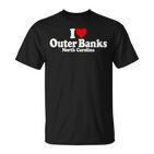 I Love Heart The Outer Banks North Carolina Obx T-Shirt