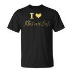 I Love Klos With Sauce Franken Dumplings Upper Franken Heart T-Shirt