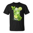 Lustige Kubanische Nacht Mit Diesem Coolen Mojito-Cocktail-Kostüm T-Shirt