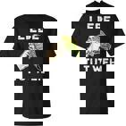 Lustiges Wellensittich Liebe Tut Weh T-Shirt