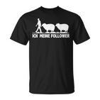 Meine Follower Sheep Saying Shepherd Farmer Woman T-Shirt