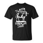 Meine Therapeuten Leben Im Stall Livebreeding Cows T-Shirt