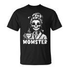 Momster Skeleton Tattoo Coffee Mum Gothic Outfit T-Shirt