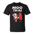 Moo Thai Muay Thai Cow Thai Boxing For Children Muay Thai T-Shirt