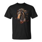 Mustang Horse Wilderness Colourful Horse Lovers Animal World Riding T-Shirt