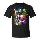 New Year's Eve Party Outfit Decoration Fireworks New Year Happy New Year T-Shirt