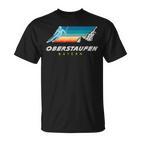 Oberstaufen Bayern Germany Retro 80S Ski  T-Shirt