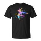 Poledance Bar Pole Dance Fitness Paint Splash Women's T-Shirt