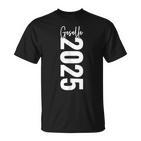 Prüfung Bestanden Geselle Abschluss 2025 Geschenk Schwarz Erwachsene Klein Klassisch Gesellenprüfung Bestanden Geselle 2025 T-Shirt