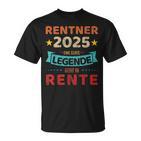 Rentner 2025 Legend Retirement For Grandpa T-Shirt