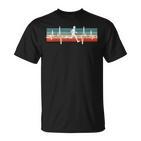 Retro Running Marathon Jogging Heartbeat Ecg Runner Motif T-Shirt