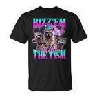 Rizz Em With The Tism Retrointage Raccoon Meme T-Shirt