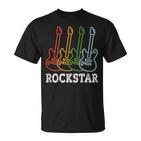 Rockstar Children'sintage Guitar Rockstar  T-Shirt