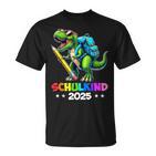 Schulkind 2025 Dino T Rex Jungen Dinosaurier Einschulung T-Shirt