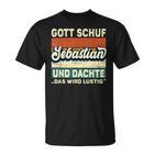 Sebastian Name Saying Gott Schuf Sebastian S T-Shirt