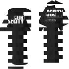 Security Guard Costume Security Officer T-Shirt
