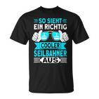 Seilbahn Gondel Seilbahner T-Shirt