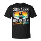 Ski Bunny Caregiver Ski Holiday Ski Instructor Apres Ski Party T-Shirt