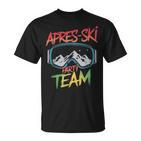 Skifahren Winter Sport Ski Party Lustiges Team Apres Ski T-Shirt