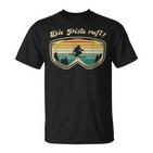 Skifahrer Herrenintage Skifahren Skifahrer Geschenk T-Shirt