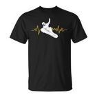 Snowboard Ekg Heartbeat Snowboarding  T-Shirt