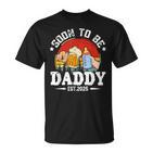 Soon To Be Daddy 2025 Retro Pregnancy Announcement Dad T-Shirt