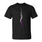 Subtle Asexual Pride Lines Asexuality Ace Pride Flag T-Shirt