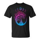 Tree Of Life Spiritual Moon Phases Yoga T-Shirt