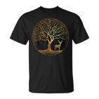 Tree Of Life Tree Of Life Yoga Meditation Tree Deer T-Shirt