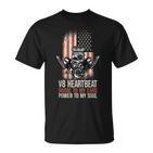 V8 Heartbeat American Muscle Cars Usa Engine8 Muscle Car T-Shirt