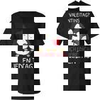 Valentinstag Ich Liebe Dich Jeden Tag Pinguin Partner T-Shirt
