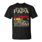 Veteran Father's Day Oak Leaves Soldier And Dad T-Shirt