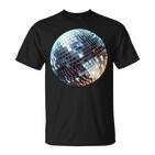 Vintage Retro Disco Ball Retro 1980S Dj Mirror Ball T-Shirt