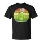 Vintage Statement Frog I Nö Fun I No Retro  T-Shirt