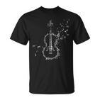 Violin &Iolin Music Notes Musician  T-Shirt