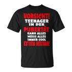 Vorsicht Nager In Der Puberty Nie Slogan T-Shirt