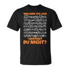 Welchen Teil Davonerstehst Du Nicht Musik Noten T-Shirt