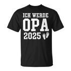 I Will Grandpa 2025 Baby Announcement Grandpa 2025 T-Shirt