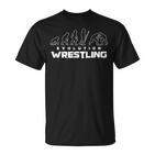 Wrestling Evolution Wrestler Wrestling Martial Arts  T-Shirt