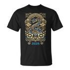 Year Of The Snake 2025 Chinese New Year Lucky Charm T-Shirt