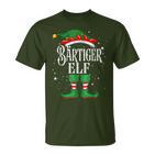 Bearded Elf Outfit Christmas Family Elf T-Shirt