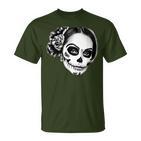 Beautiful La Catrina Santa Muerte Mexican T-Shirt