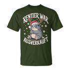 Christmas Guinea Pig Reindeer Was Out Sold Out T-Shirt