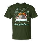 Christmas I Merry Fluffmas I Christmas Cats Cat T-Shirt