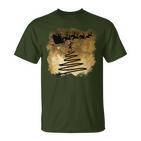 Christmas Sleigh Hand-Painted Christmas Tree T-Shirt