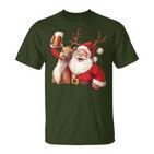 Christmas Tree Santa Reindeer Christmas T-Shirt