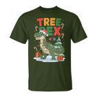 Dinosaur Christmas Jumper Xmas Tree Rex Pyjama T-Shirt