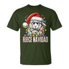 Fleece Navidad Feliz Navidad Sheep Christmas T-Shirt