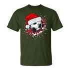 Football Santa Claus Christmas Xmas T-Shirt